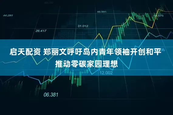 启天配资 郑丽文呼吁岛内青年领袖开创和平 推动零碳家园理想